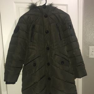 Green snow/winter jacket never worn!
